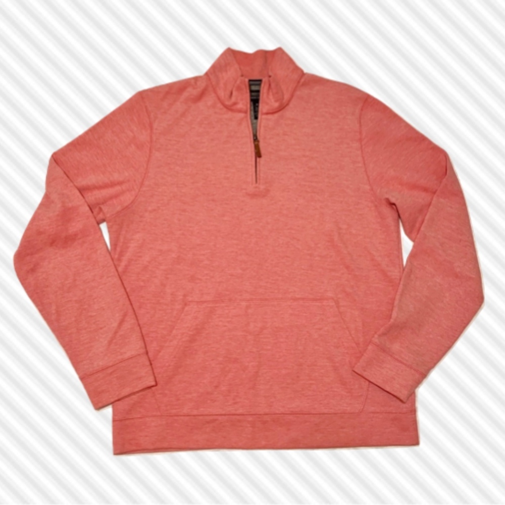 Nordstrom Men Quarter Zip Pullover in Red Chateaux